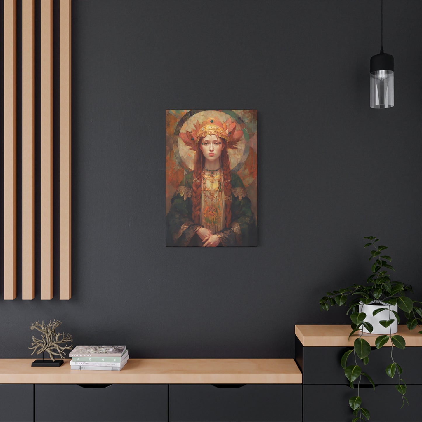 Saint Margaret of Scotland - Museum Wrapped Canvas - Sanctified Souls Print - Religious Art for your Home