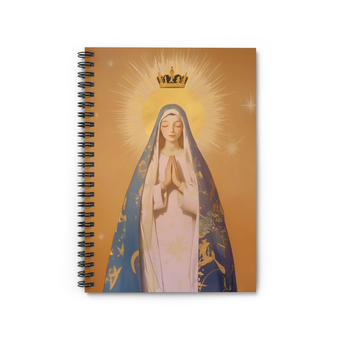 Eternal Glory : Mary's Coronation in Heaven - Sanctified Souls Art - Religious - Spiral Notebook - Ruled Line - Catholic Religious art
