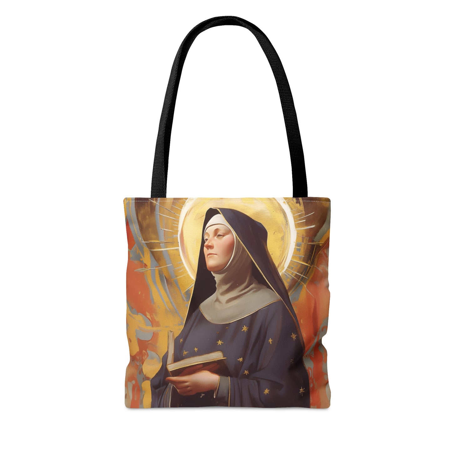 Saint Monica of Hippo Tote Bag - Large Medium Small Faith Art Bag - Catholic Faith Purse - Religious - Reusable - Prayer Bag
