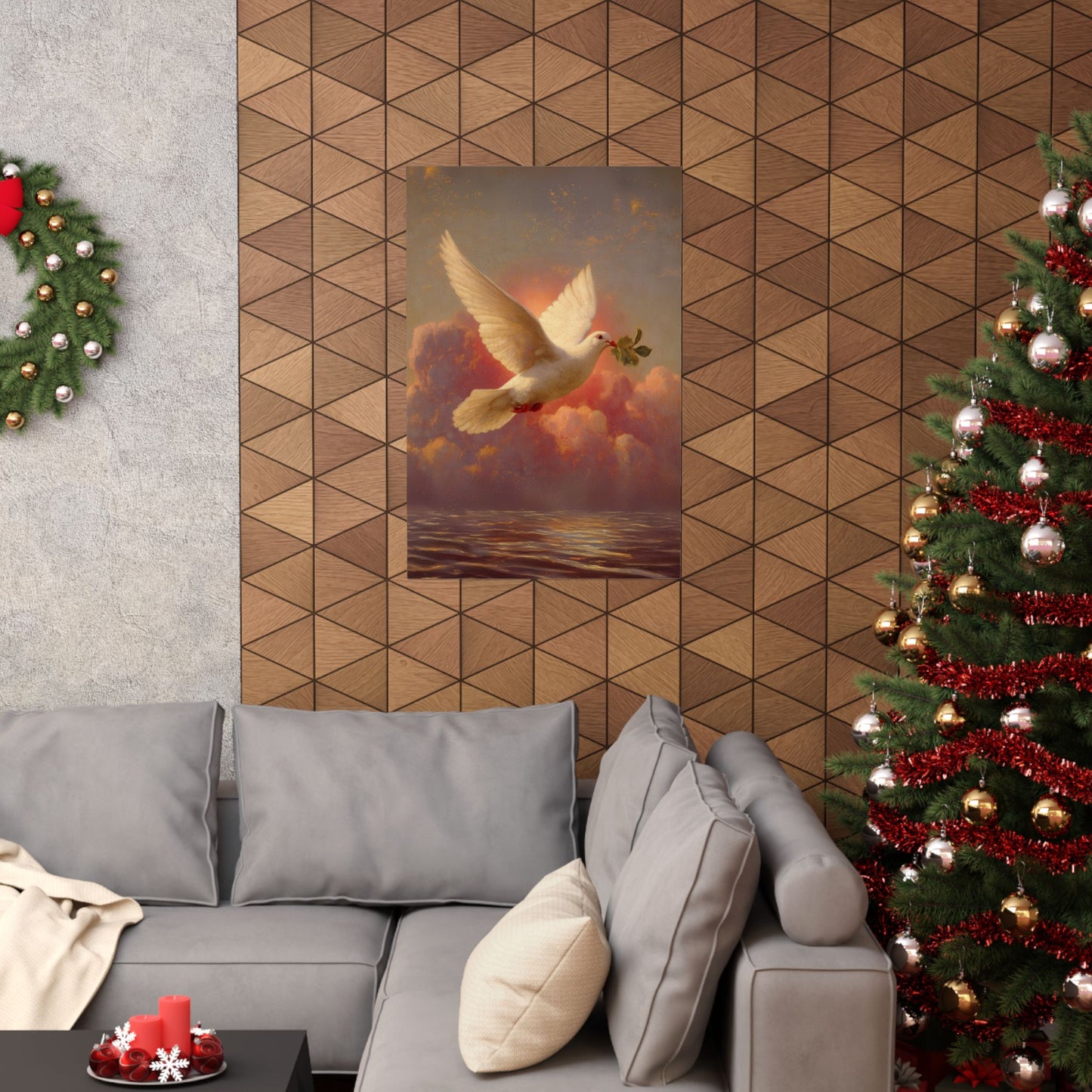The Spirit Who Restored the Horizon - Holy Spirit - The Dove - Sanctified Souls Print - Multiple Sizes - Premium Matte Vertical Posters