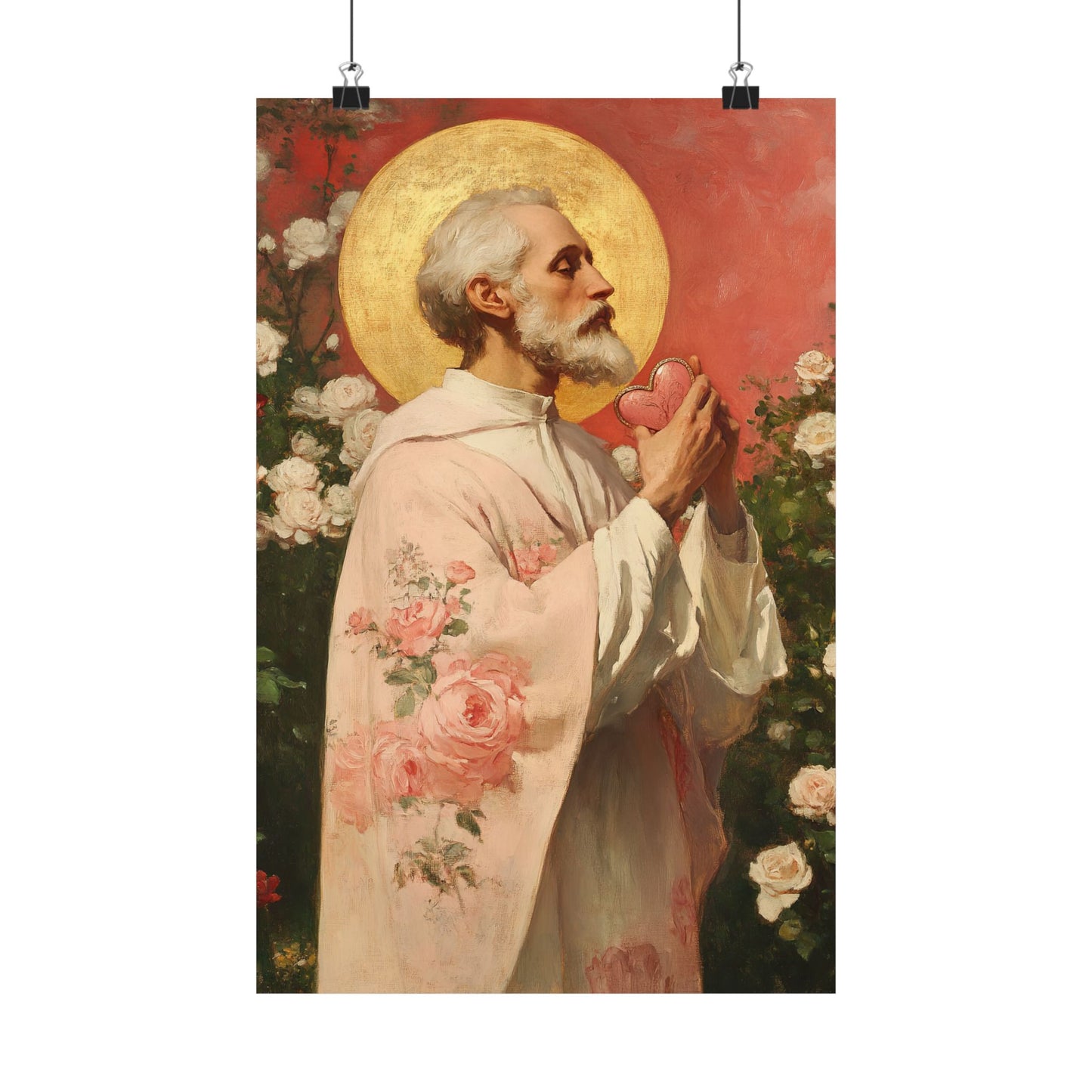 Saint Valentine -  Catholic Art - Multiple Sizes - Premium Posters - Catholic Art - Christian Home - Catholic Saint Art