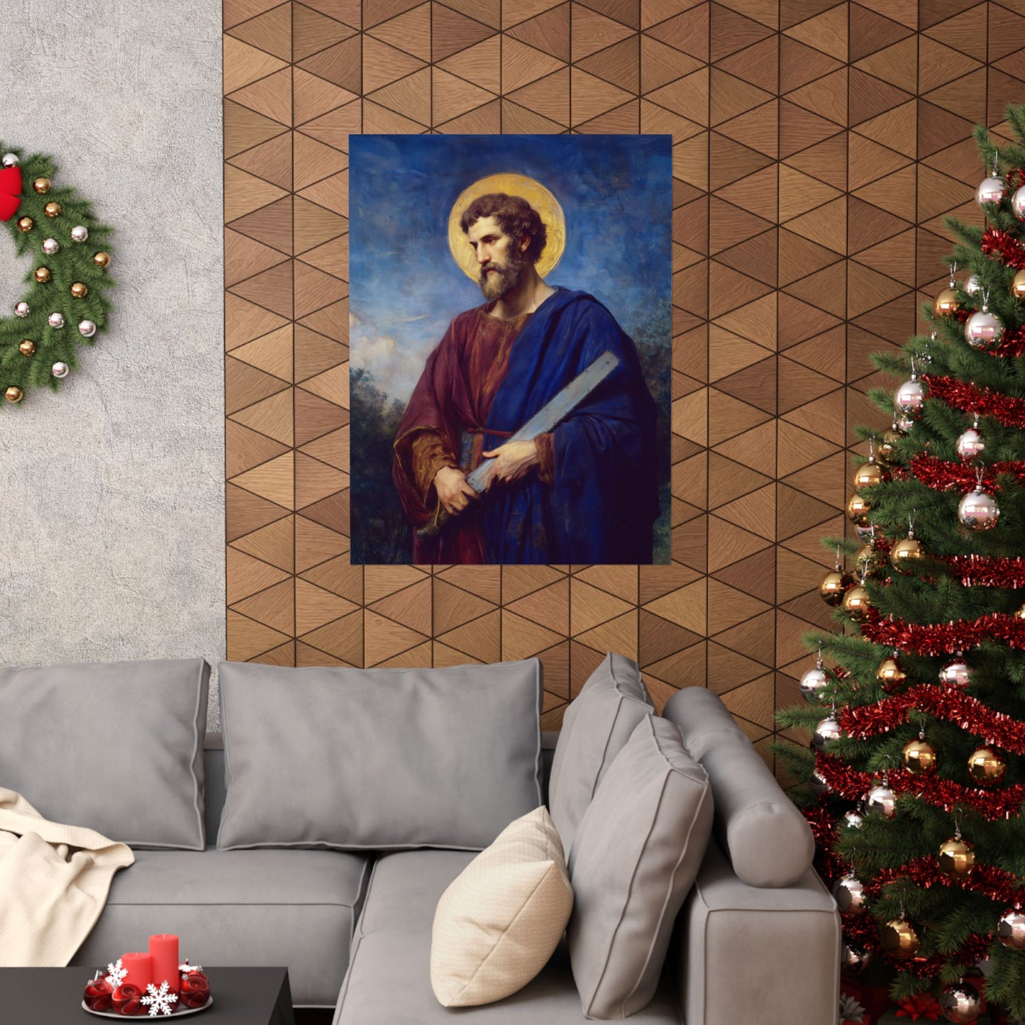Saint Simon the Apostle  - Sanctified Souls Print - Multiple Sizes - Premium Matte Vertical Posters