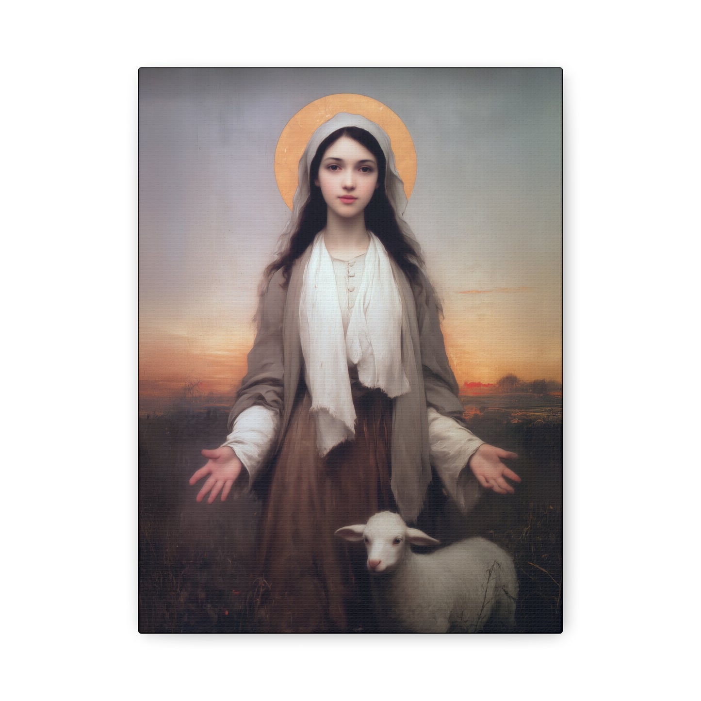Saint Germaine Cousin - Gallery Wrapped Canvas - Print - Religious Art for your Home - Catholic Art