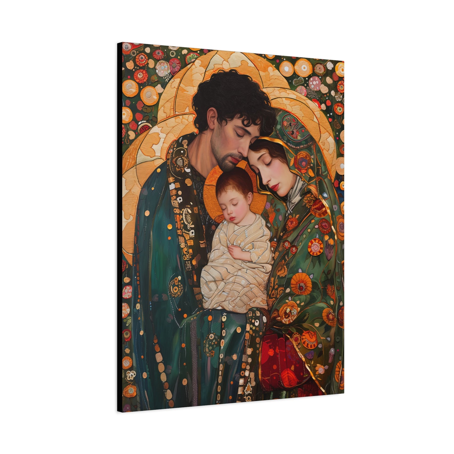 Guiding Light - The Holy Family - Museum Wrapped Canvas - Sanctified Souls Print - Religious Art - Jesus, Mary and Joseph Art