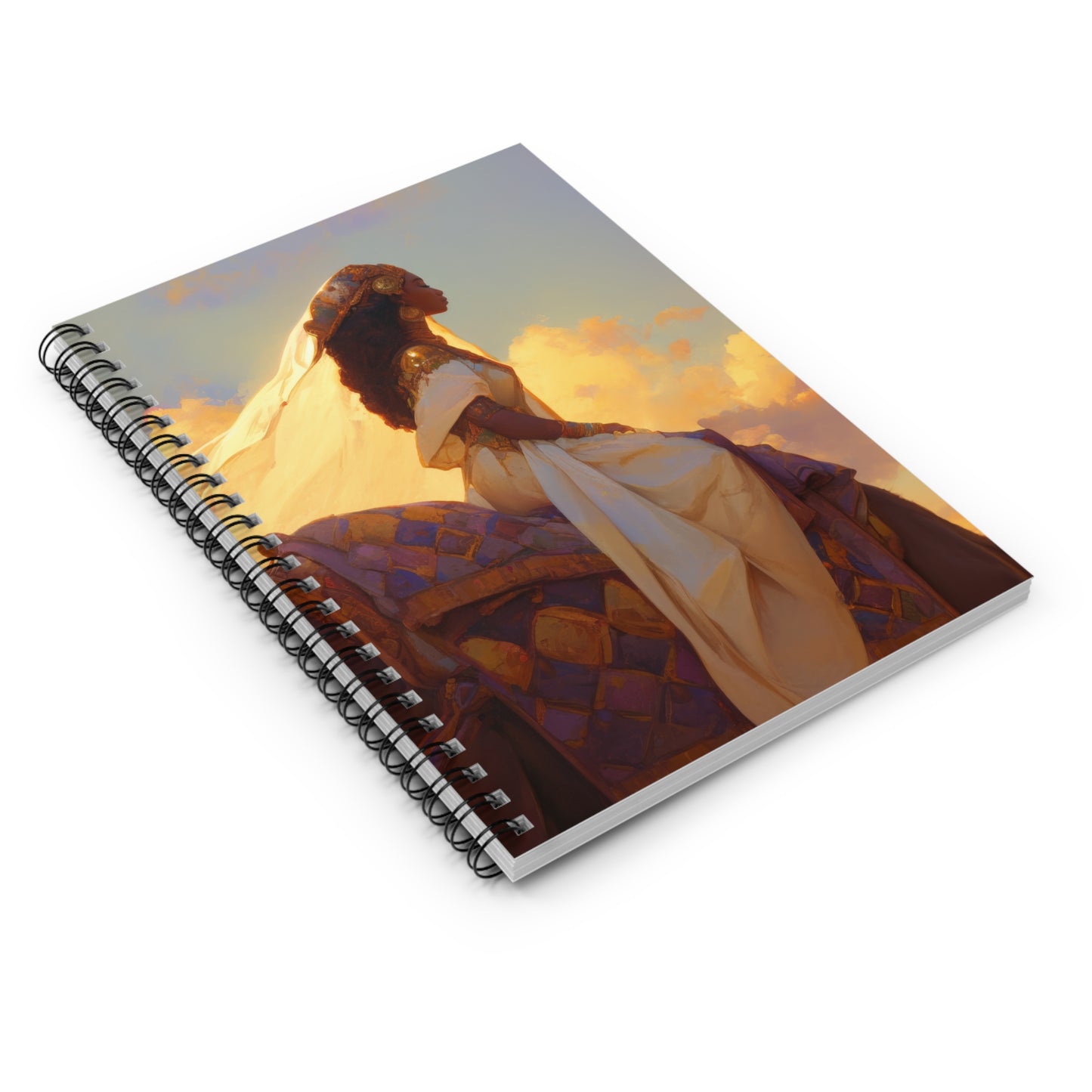 Queen of Sheba - Sanctified Souls Art - Religious Based Notebook - Spiral Notebook