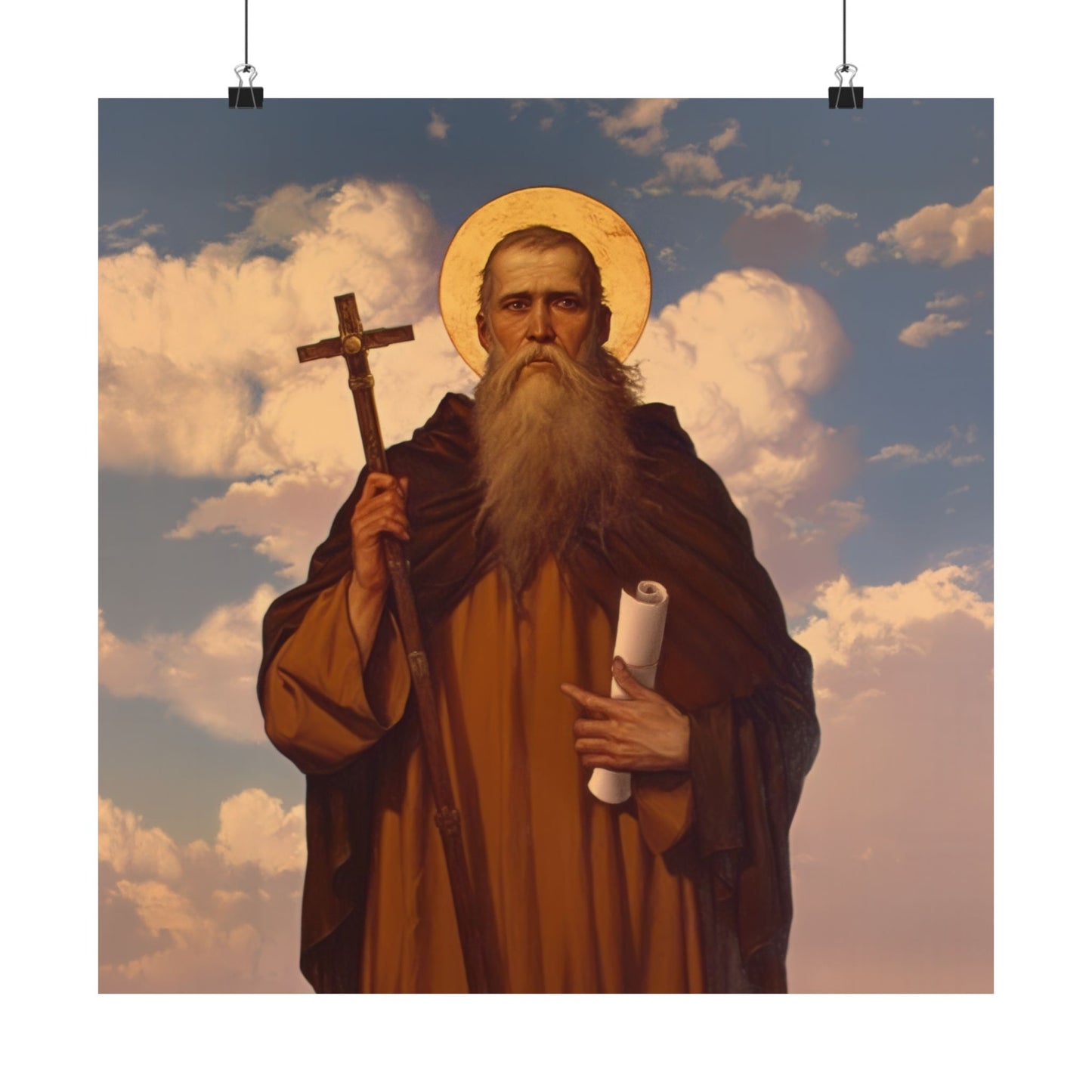 Saint Joannicus the Great / Loannikios of Mount Olympus - Sanctified Souls Print - Multiple Sizes - Premium Matte Vertical Posters