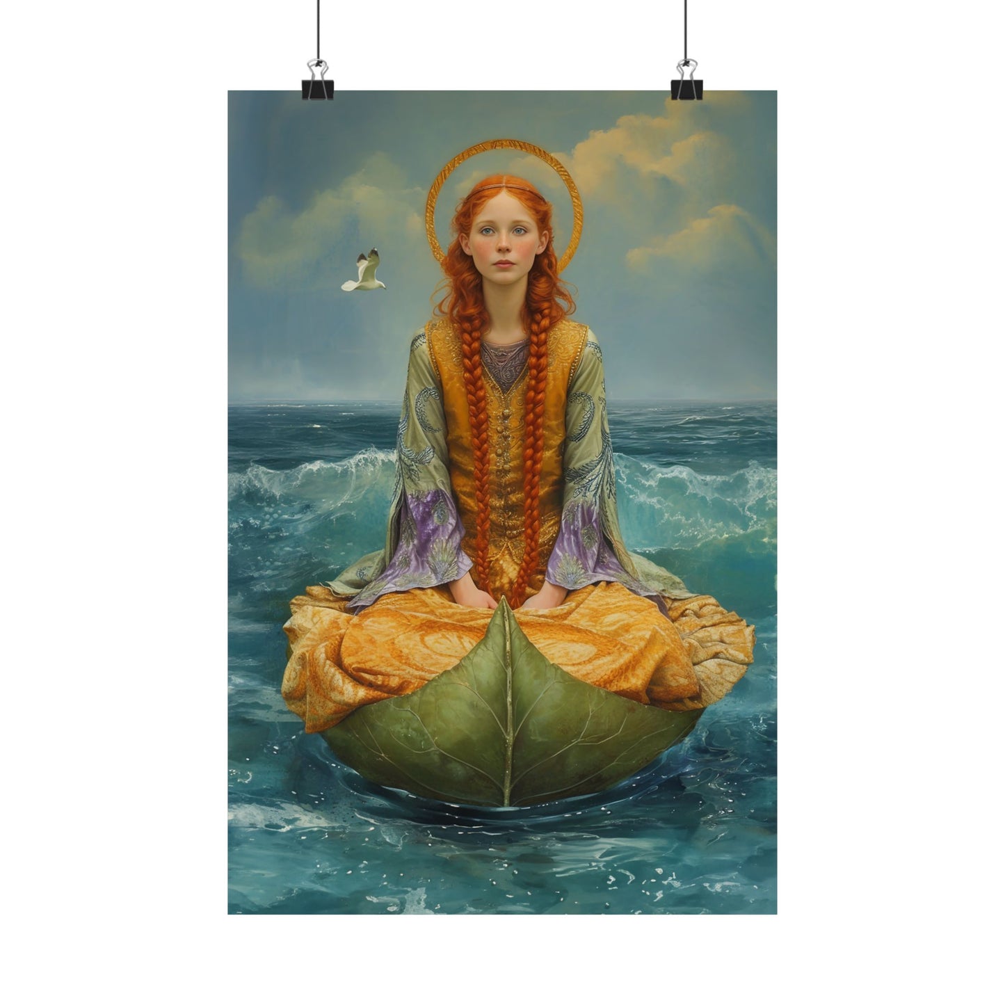 Saint Ia of Cornwall - Sanctified Souls Print - Multiple Sizes - Premium Matte Vertical Posters