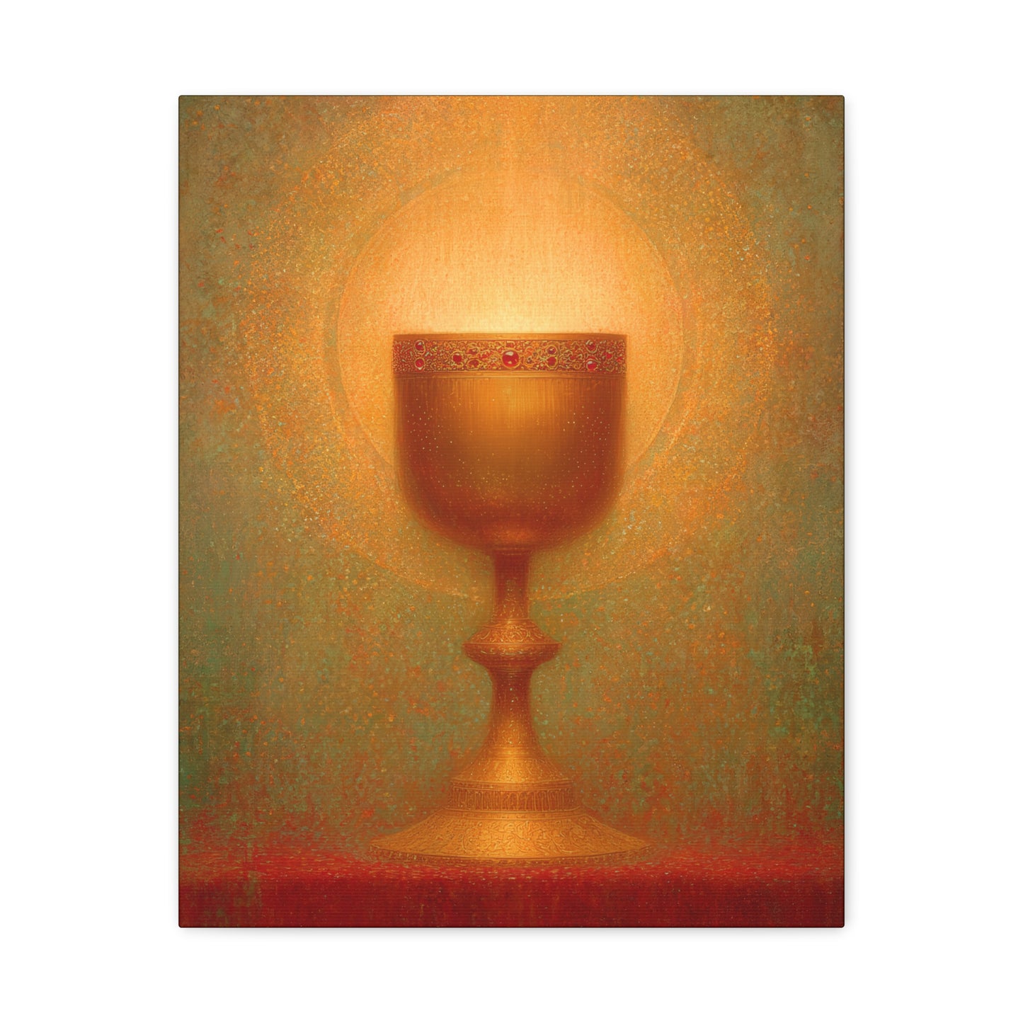 Chalice of the Lamb, Light of the World - The Holy Grail - Gallery Wrapped Canvas - Print - Religious Art for your Home - Catholic Art