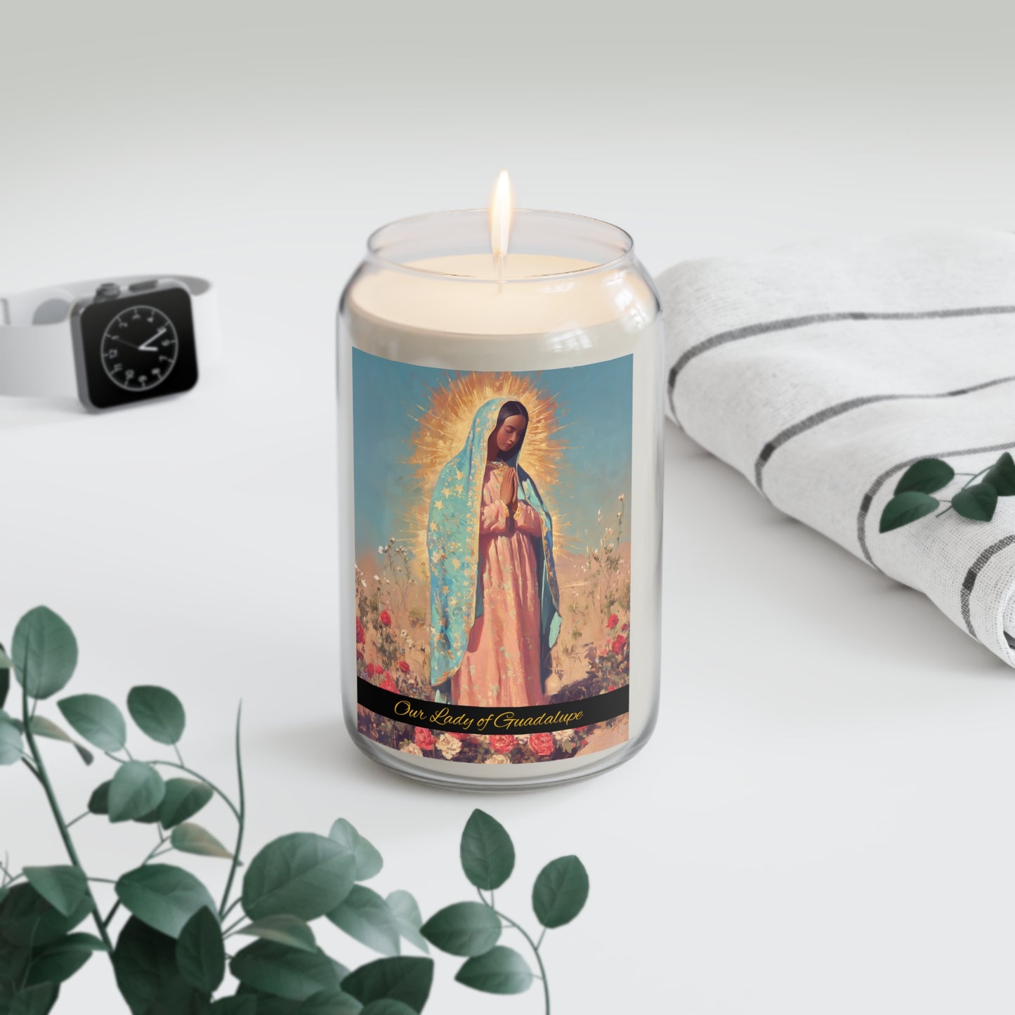 Our Lady of Guadalupe - Scented Prayer Candle, 13.75oz - Tall Size - Religious Prayer Candle