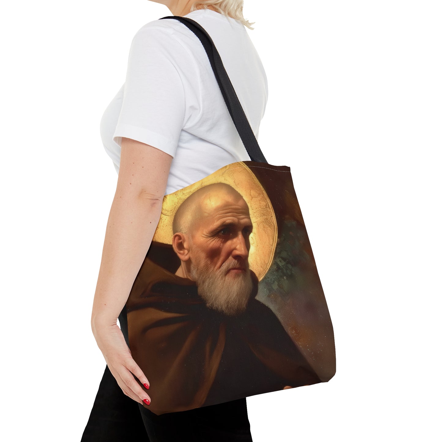 Saint Ignatius of Laconi - Tote Bag - Large Medium Small Faith Art Bag - Catholic Faith Purse