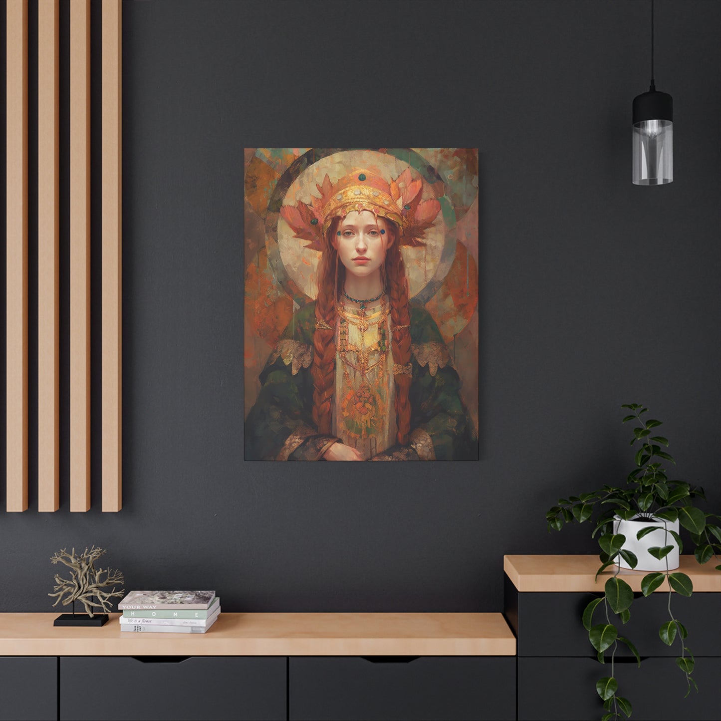 Saint Margaret of Scotland - Museum Wrapped Canvas - Sanctified Souls Print - Religious Art for your Home