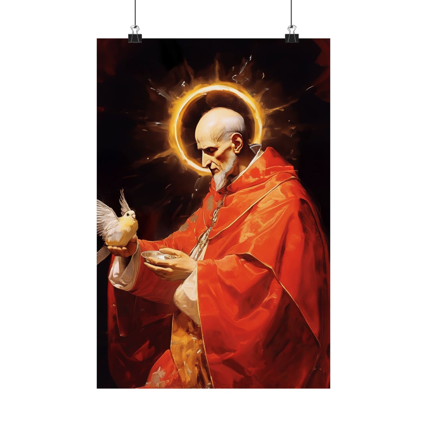Pope Saint Gregory the Great Print - Sanctified Souls Print - Multiple Sizes - Premium Matte Vertical Posters