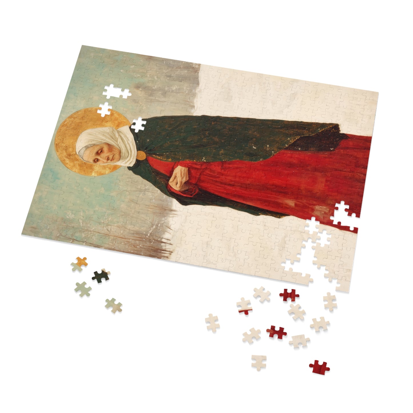 Saint Xenia - Russian Saint Art - Puzzle & Keepsake Tin - Religious Jigsaw Puzzle (30, 110, 252, 500,1000-Piece)