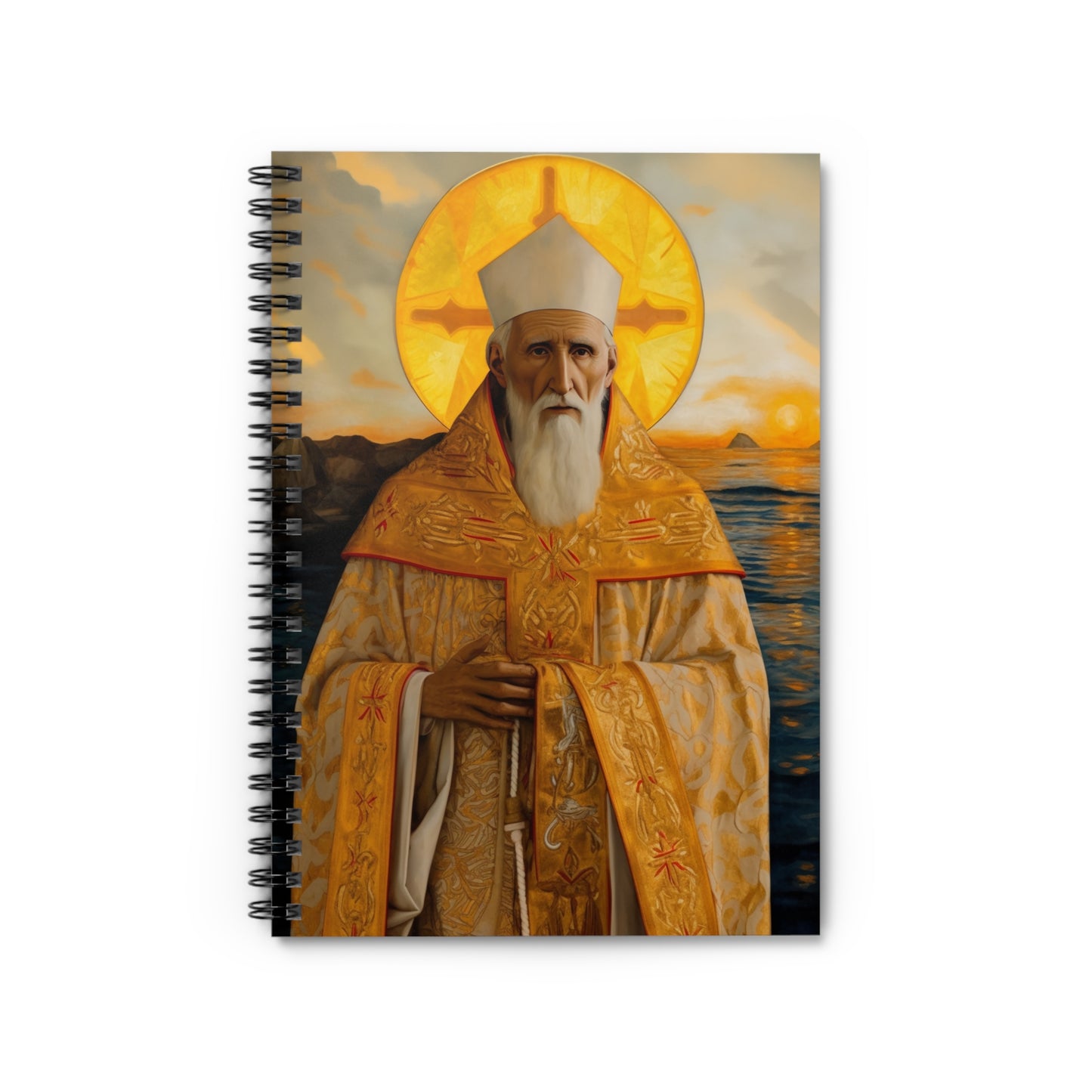 Saint Innocent of Alaska - Sanctified Souls Art - Religious Based Notebook - Spiral Notebook - Ruled Line