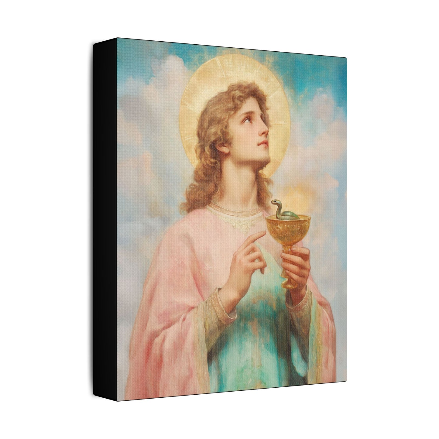 Saint John the Apostle Wrapped Canvas Print - Multiple Sizes - Catholic Home art Matte Canvas, Stretched - Disciple Print