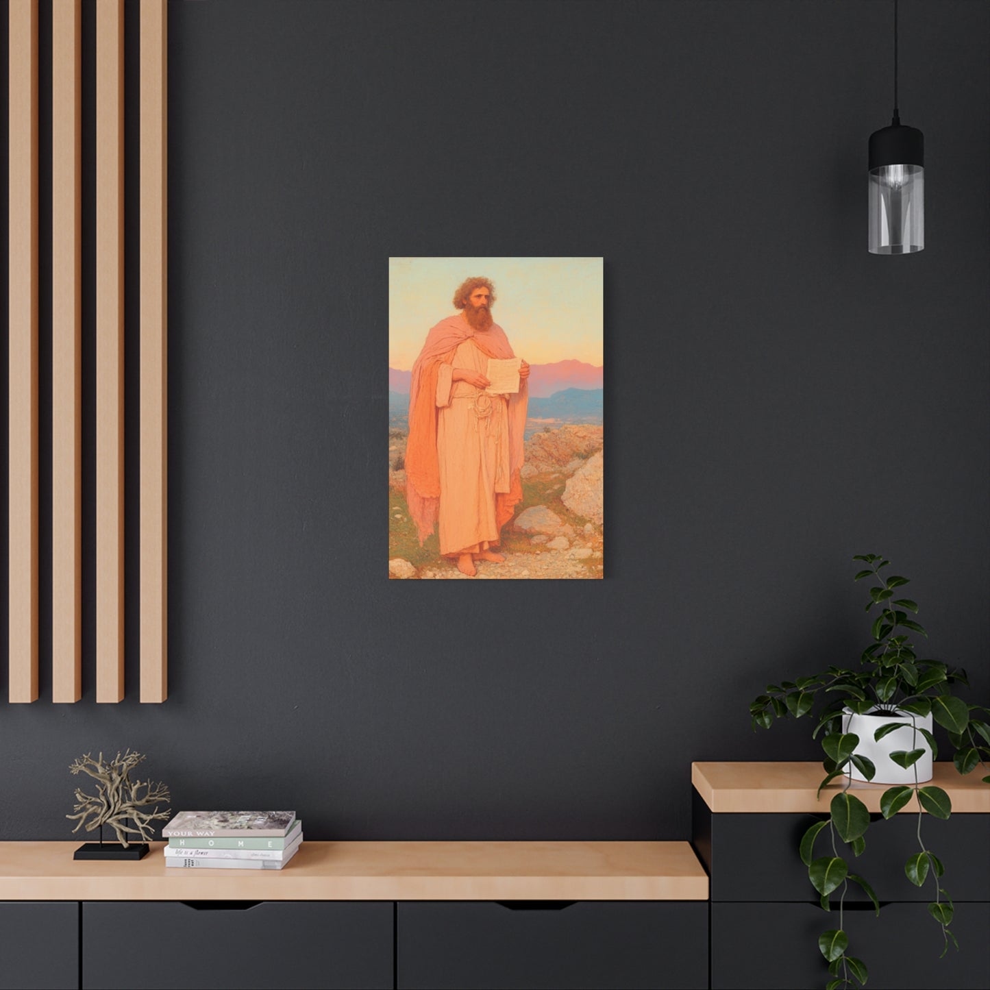 Obadiah - Keeper of the Lord's Warning and Mercy - Gallery Wrapped Canvas - Print - Religious Art for your Home - Catholic Art