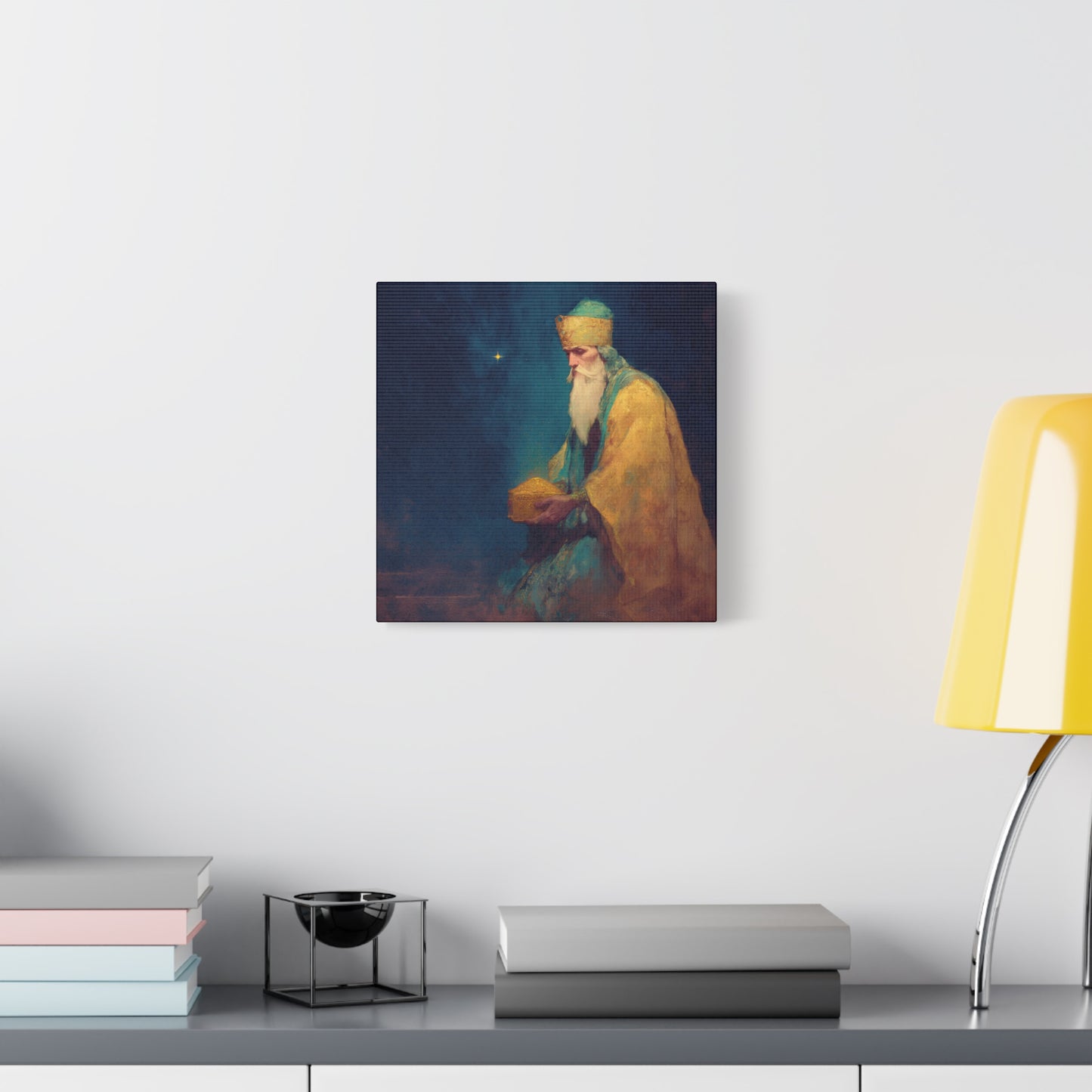 Caspar and the Offering of Worship - 3 Wise Men - Gallery Wrapped Canvas - Print - Religious Art for your Home - Catholic