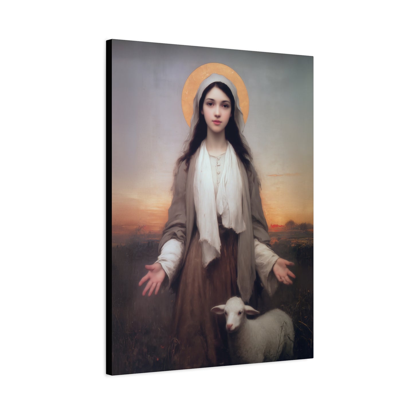 Saint Germaine Cousin - Gallery Wrapped Canvas - Print - Religious Art for your Home - Catholic Art