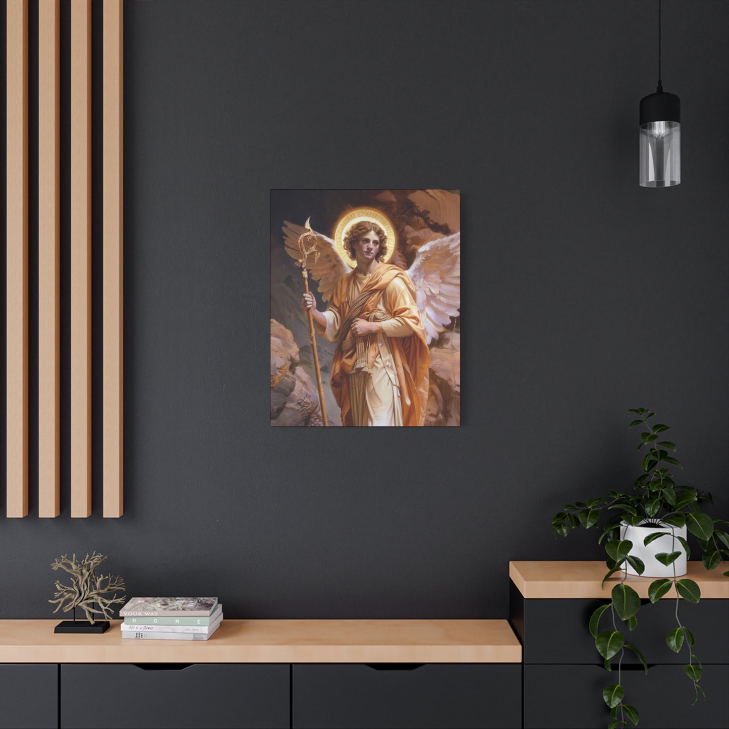 Saint Raphael the Archangel - Gallery Wrapped Canvas - Print - Religious Art for your Home - Catholic
