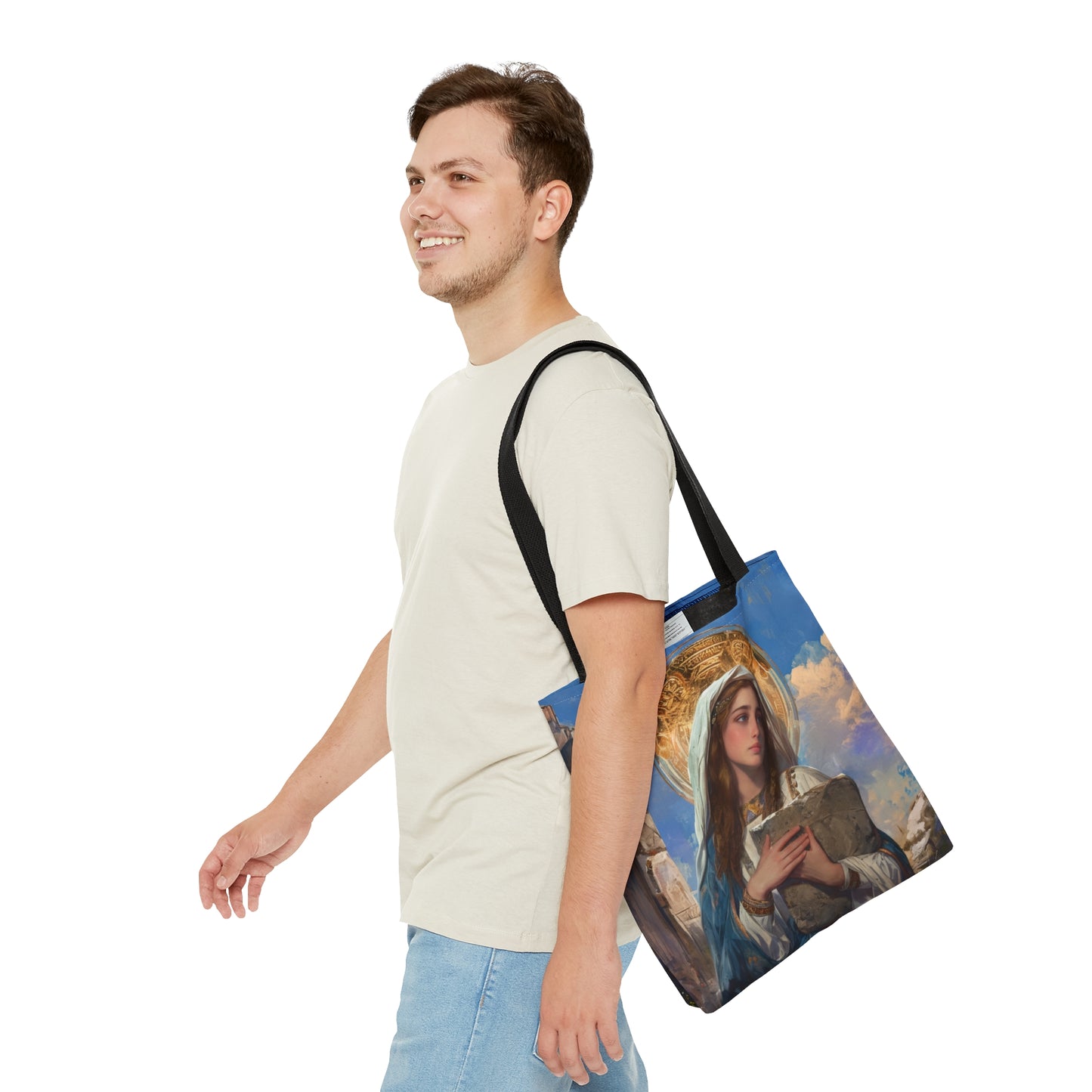 Saint Euphrasia of Constantinople Tote Bag - Large Medium Small Faith Art Bag - Catholic Faith Art purse - Double Sided
