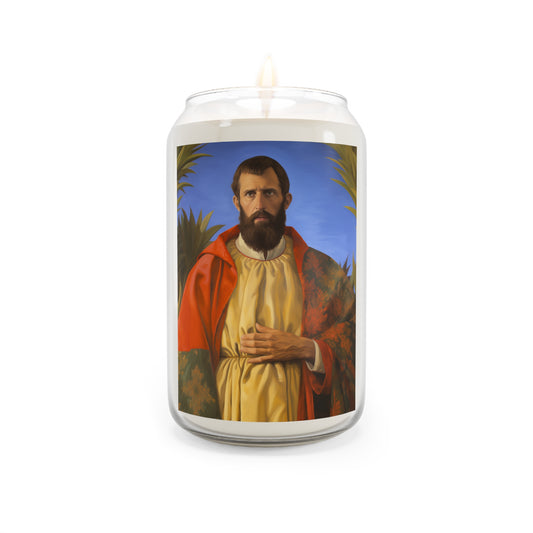 Saint Thomas the Apostle - Scented Prayer Candle, 13.75oz - Tall Size - Religious Prayer Candle - Catholic Art