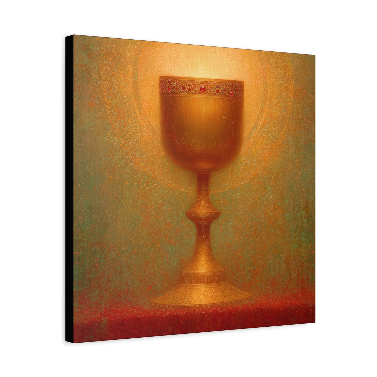 Chalice of the Lamb, Light of the World - The Holy Grail - Gallery Wrapped Canvas - Print - Religious Art for your Home - Catholic Art