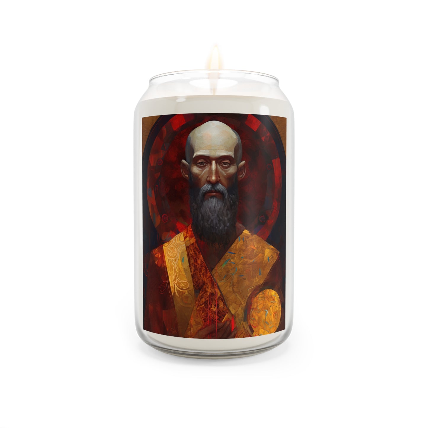 Saint Bartholomew Scented Prayer Candle - Large sized Religious Catholic Candle - Patron Saint of Leatherworkers, Tanners