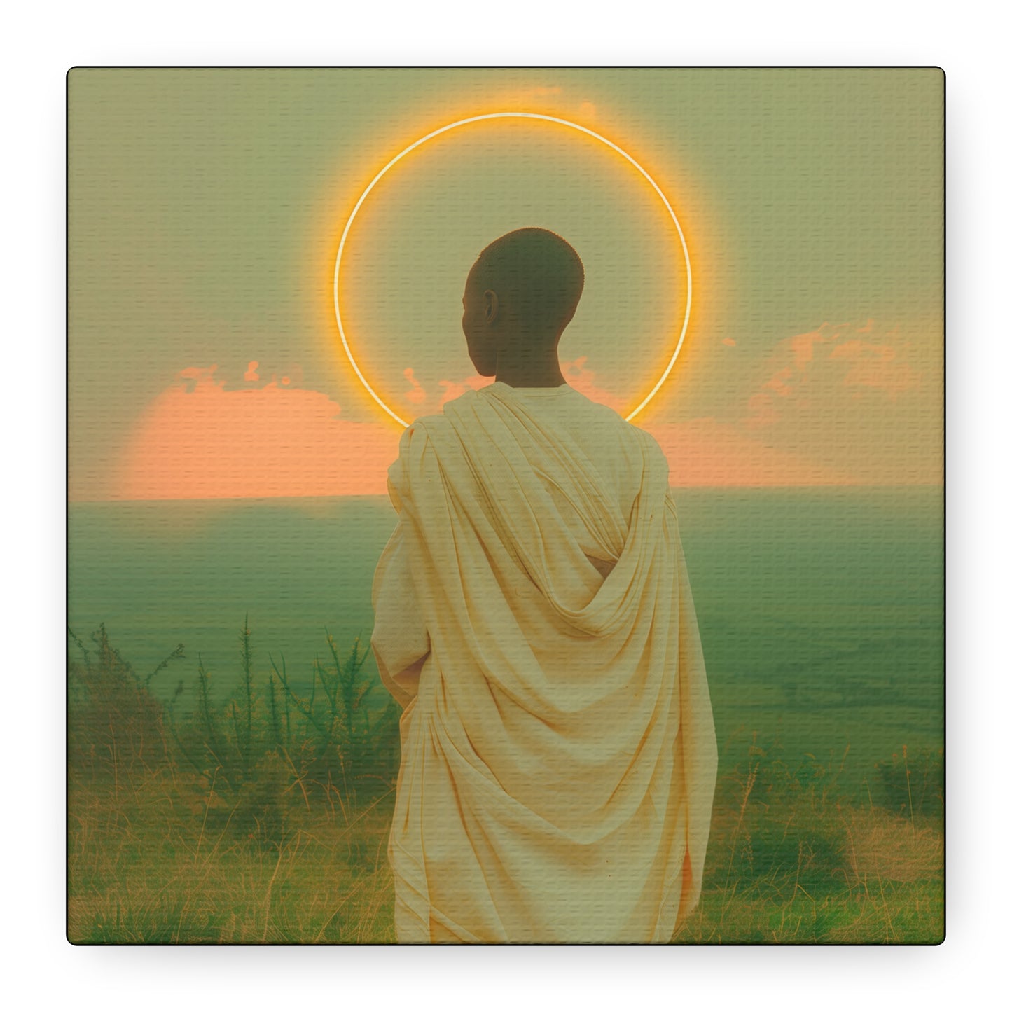 Saint Charles Lwanga -  Museum Wrapped Canvas - Sanctified Souls Print - Religious Art for your Home - Catholic Patron Saint Art