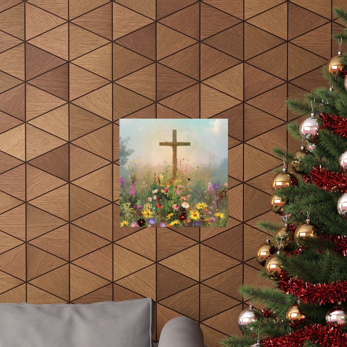 The Cross That Called the Earth to Life - Sanctified Souls Print - Multiple Sizes - Premium Matte Vertical Posters