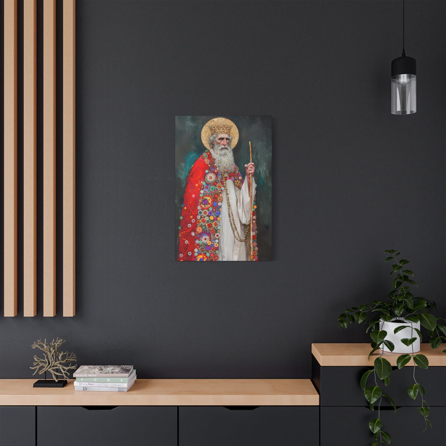 Saint Richard the Pilgrim / Richard of Wessex - Museum Wrapped Canvas - Sanctified Souls Print - Religious Art for your Home