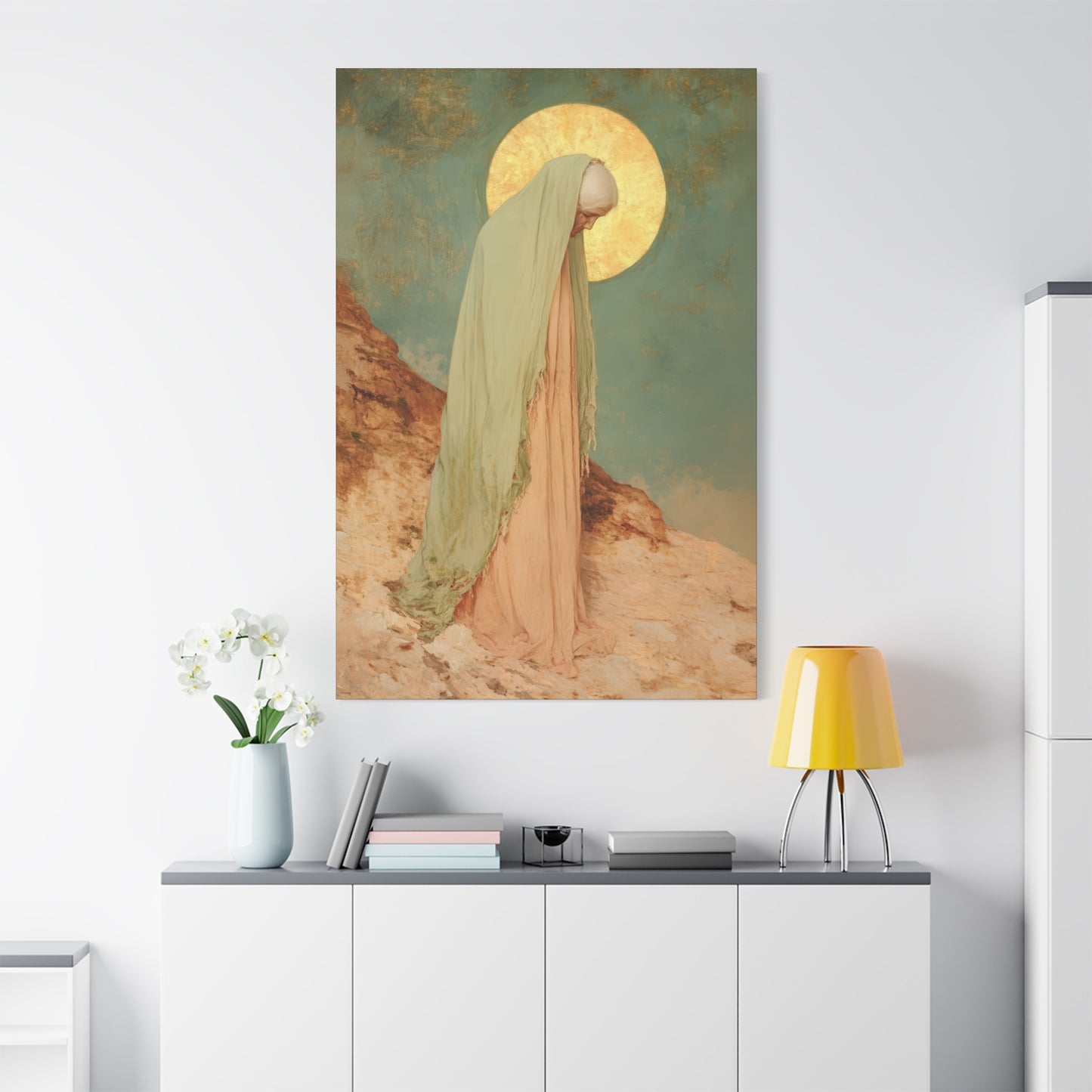 Saint Melania the Elder - Desert Mother - Gallery Wrapped Canvas - Print - Religious Art for your Home - Catholic Art Print