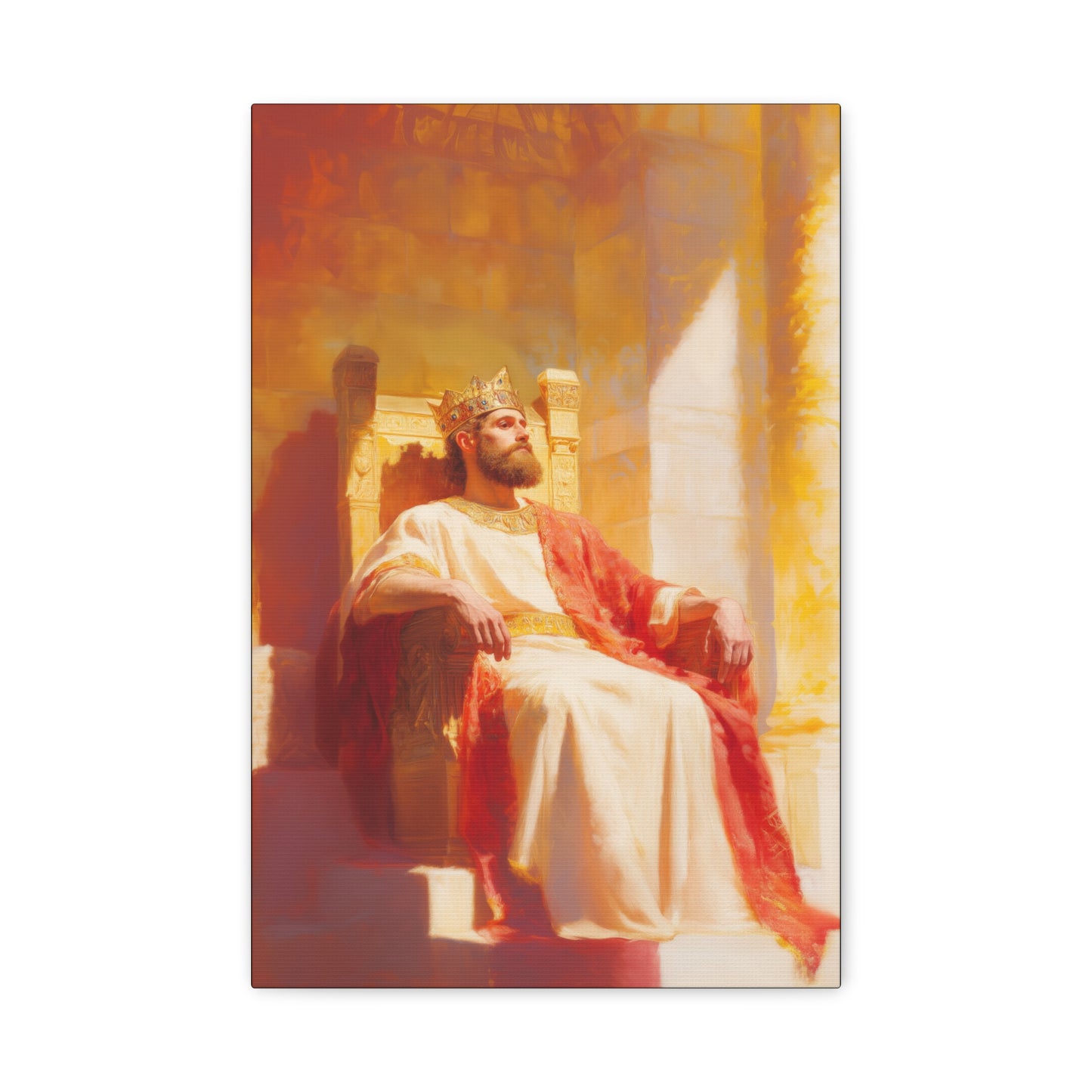 King Solomon: Keeper of God's Understanding - Gallery Wrapped Canvas - Print - Religious Art for your Home - Catholic Art