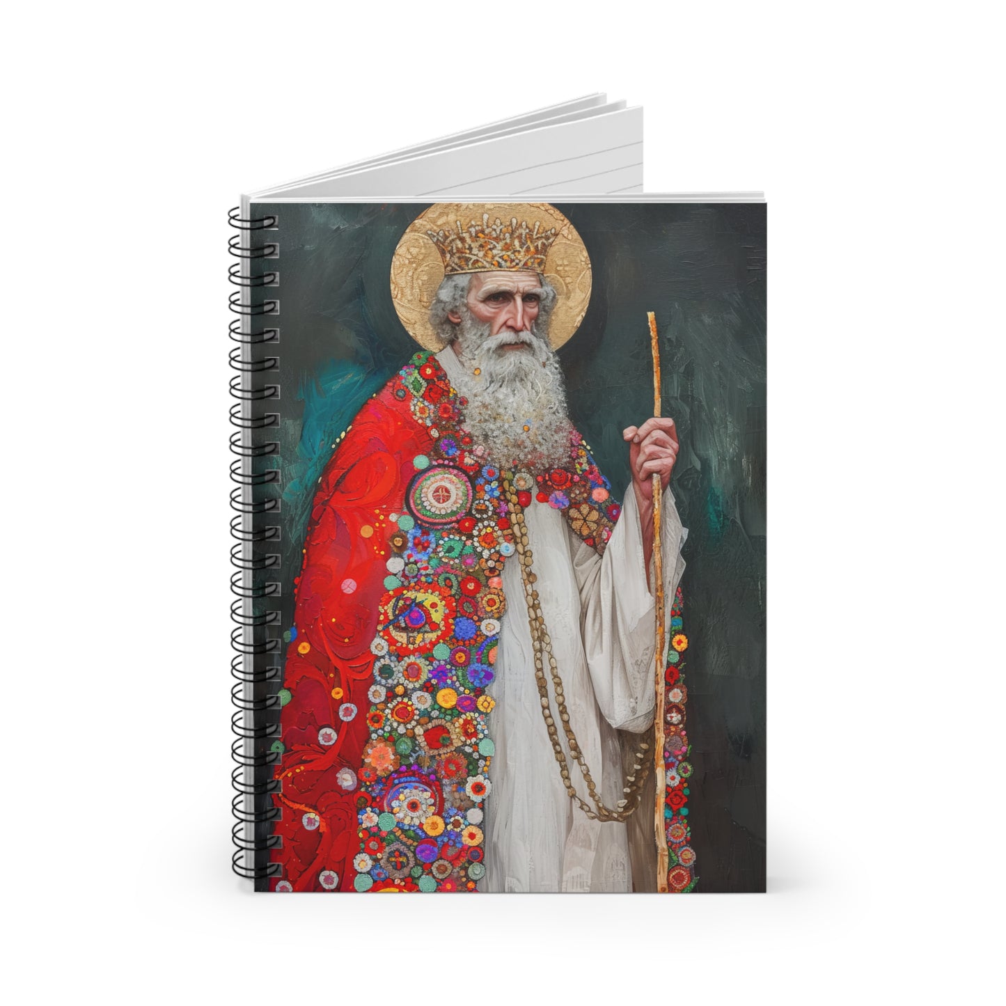 Saint Richard the Pilgrim / Richard of Wessex - Sanctified Souls Art - Religious Based Notebook - Spiral Notebook - Ruled Line