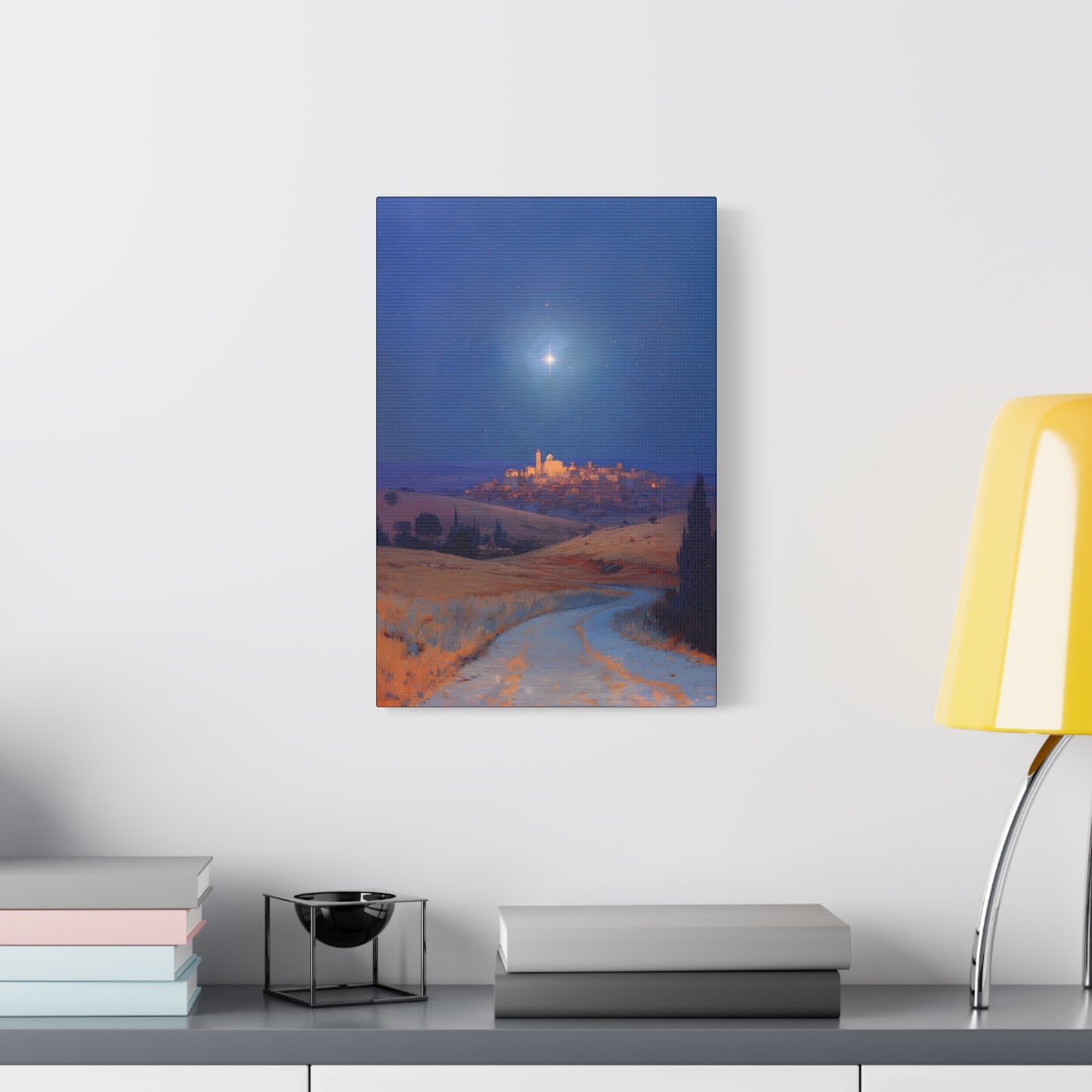 Bethlehem Wrapped in the Light of His Coming - Gallery Wrapped Canvas - Print - Religious Art for your Home - Catholic