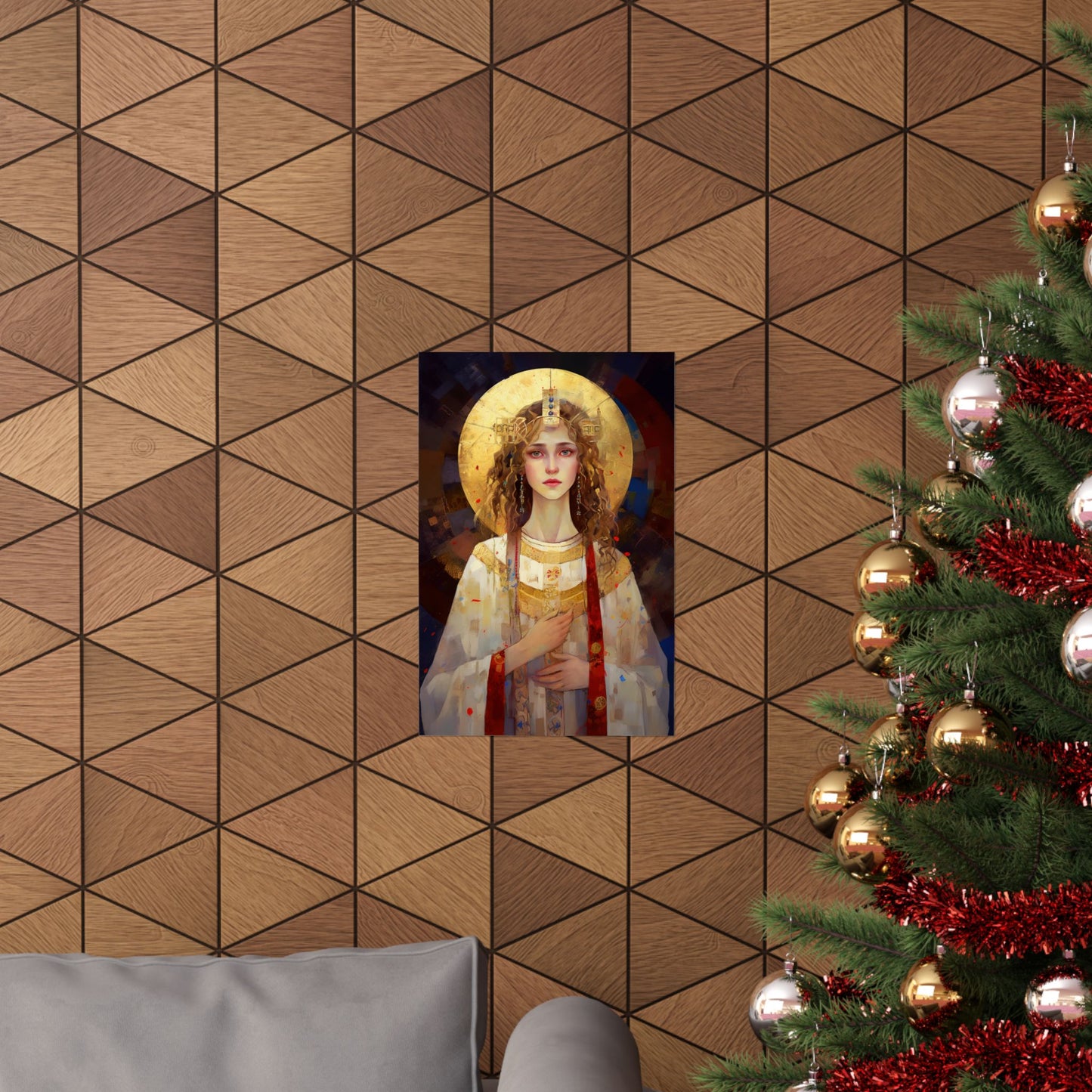 Saint Ursula Print - Sanctified Souls Print - Multiple Sizes - Premium Matte Vertical Posters