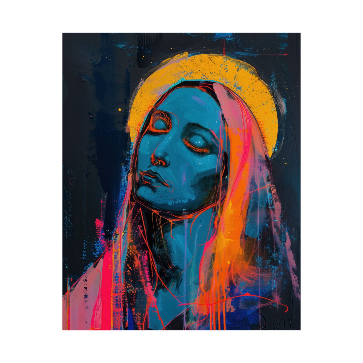 Mary, Mother of God - Mother of Eternal Wisdom Poster Print - Sanctified Souls Print - Multiple Sizes - Premium Posters - Catholic Art
