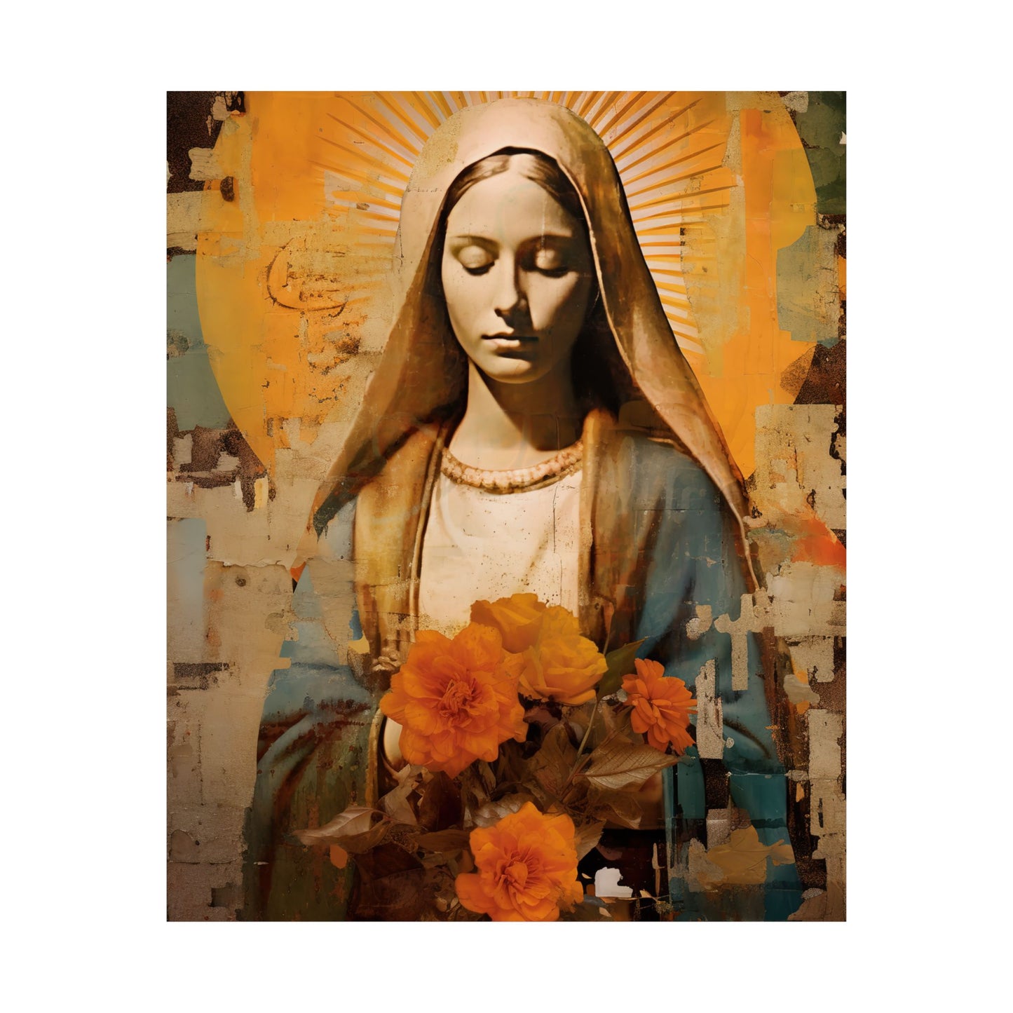 Blessed and Beloved : Mary in Art - Sanctified Souls Print - Multiple Sizes - Premium Matte Vertical Posters - Virgin Mary