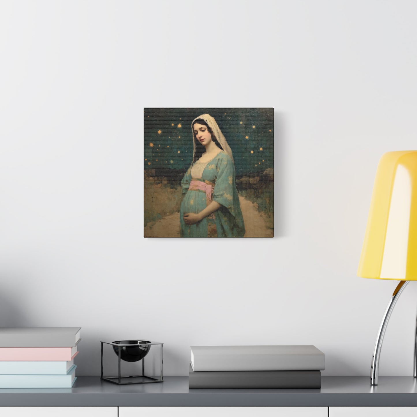 Our Lady of 'O' - Our Lady of Expectation - Mother Mary - Marian Art - Gallery Wrapped Canvas - Print - Catholic Art Print