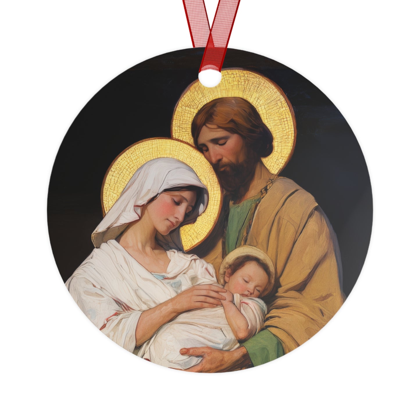 The Feast of the Presentation of the Lord - Holy Family - Metal Ornament - Religious Holiday Christmas Ornament and Keepsake - Prayer