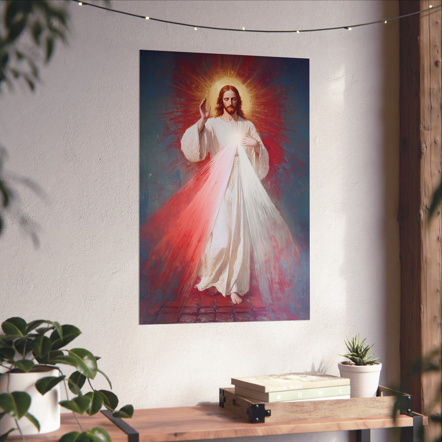 The Divine Mercy - Our Lord Jesus Christ  - Sanctified Souls Print - Multiple Sizes - Premium Matte Vertical Posters