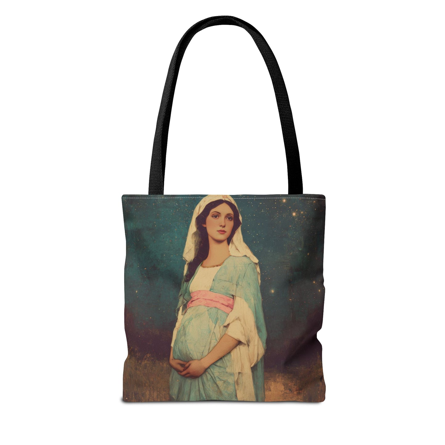 Our Lady of 'O' - Our Lady of Expectation - Mother Mary - Marian Art - Tote Bag - Large Medium Small Faith Art Bag - Tote Purse