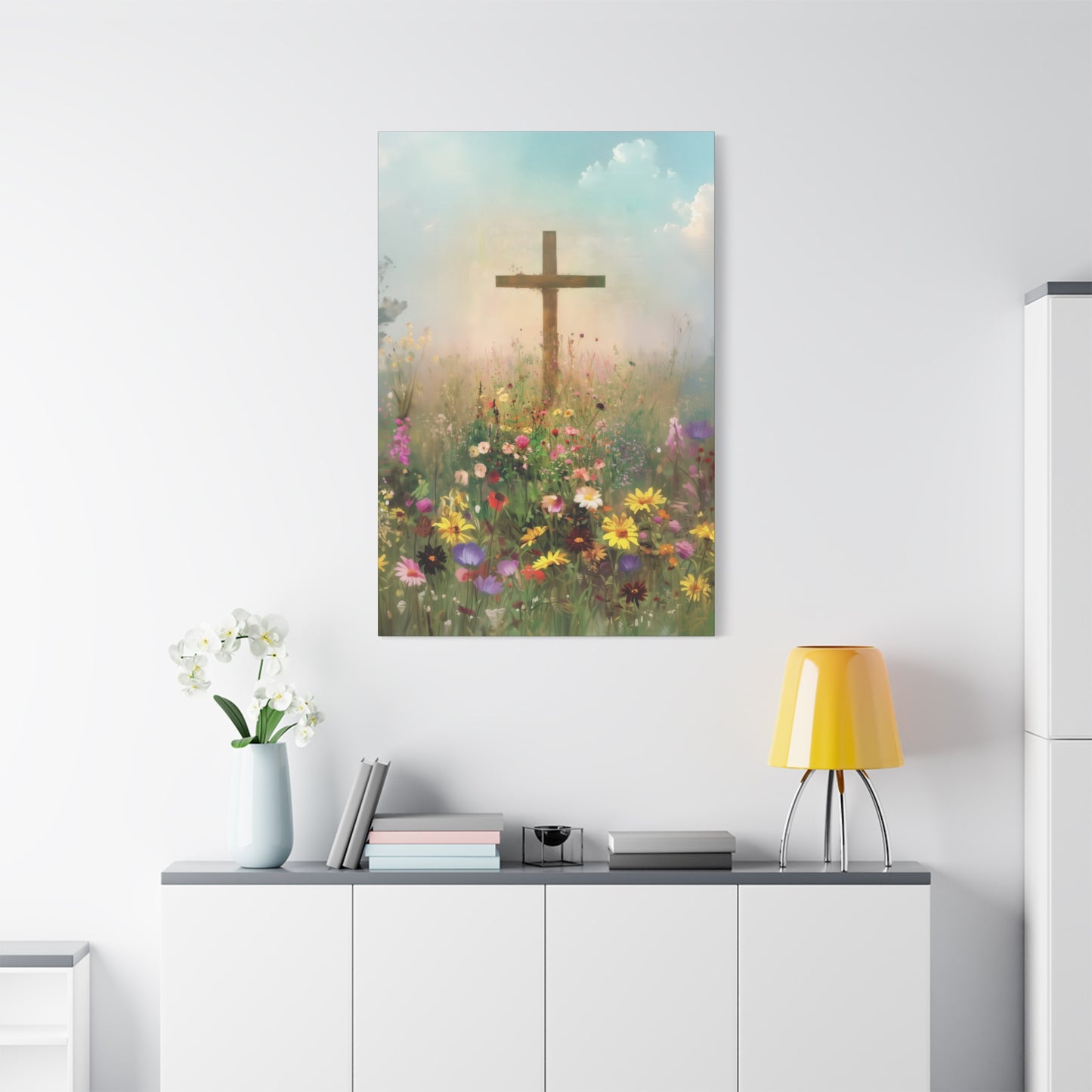 The Cross That Called the Earth to Life - Gallery Wrapped Canvas - Print - Religious Art for your Home - Catholic