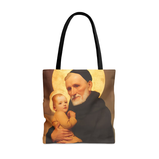 Saint Bernardino Realino Tote Bag - Large Medium Small Faith Art Bag - Catholic Faith Purse - Religious Carry All Reusable Tote Bag