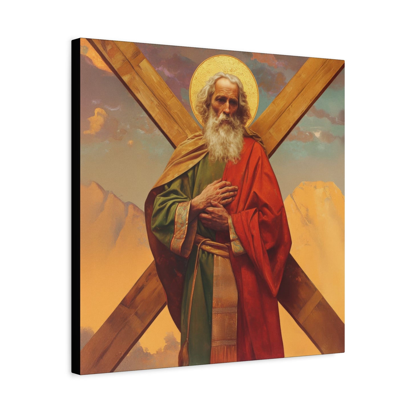Saint Andrew the Apostle - Gallery Wrapped Canvas - Print - Religious Art for your Home - Catholic