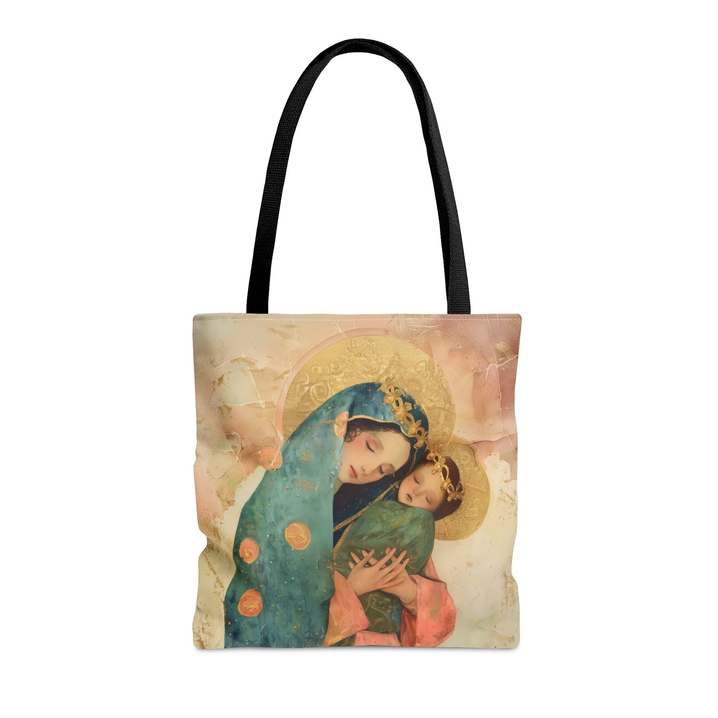 The Sweet Advocate of Souls - Mary, Help of Christians Tote Bag - Large Medium Small Faith Art Bag - Catholic Faith Purse - Double Sided