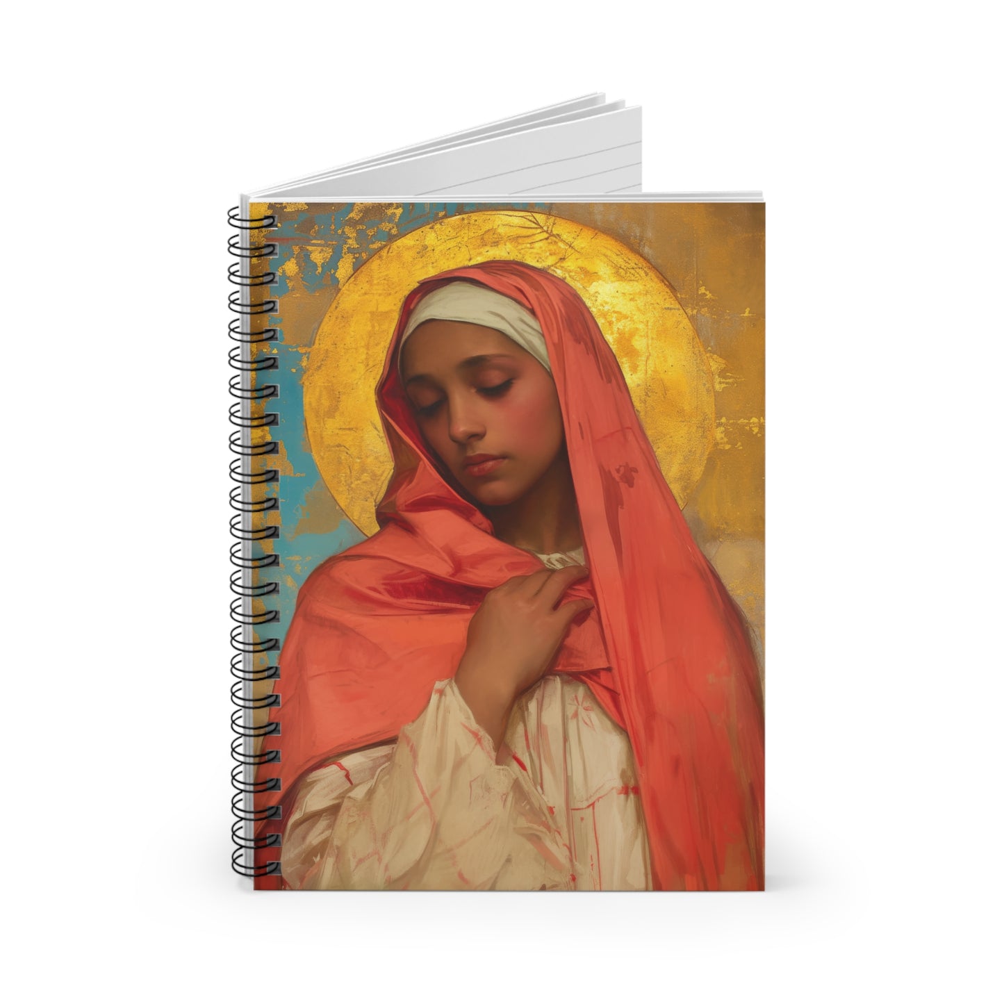 Saint Lea of Rome Spiral Journal - Sanctified Souls Art - Religious Based Notebook - Spiral Notebook - Prayer Journal