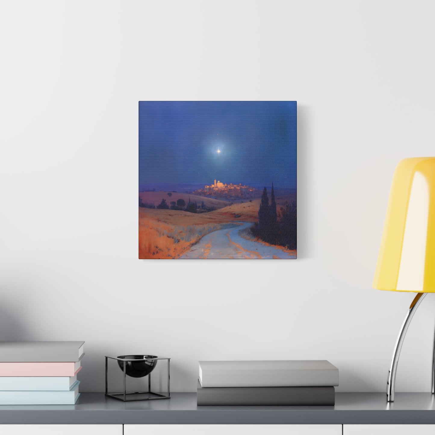 Bethlehem Wrapped in the Light of His Coming - Gallery Wrapped Canvas - Print - Religious Art for your Home - Catholic