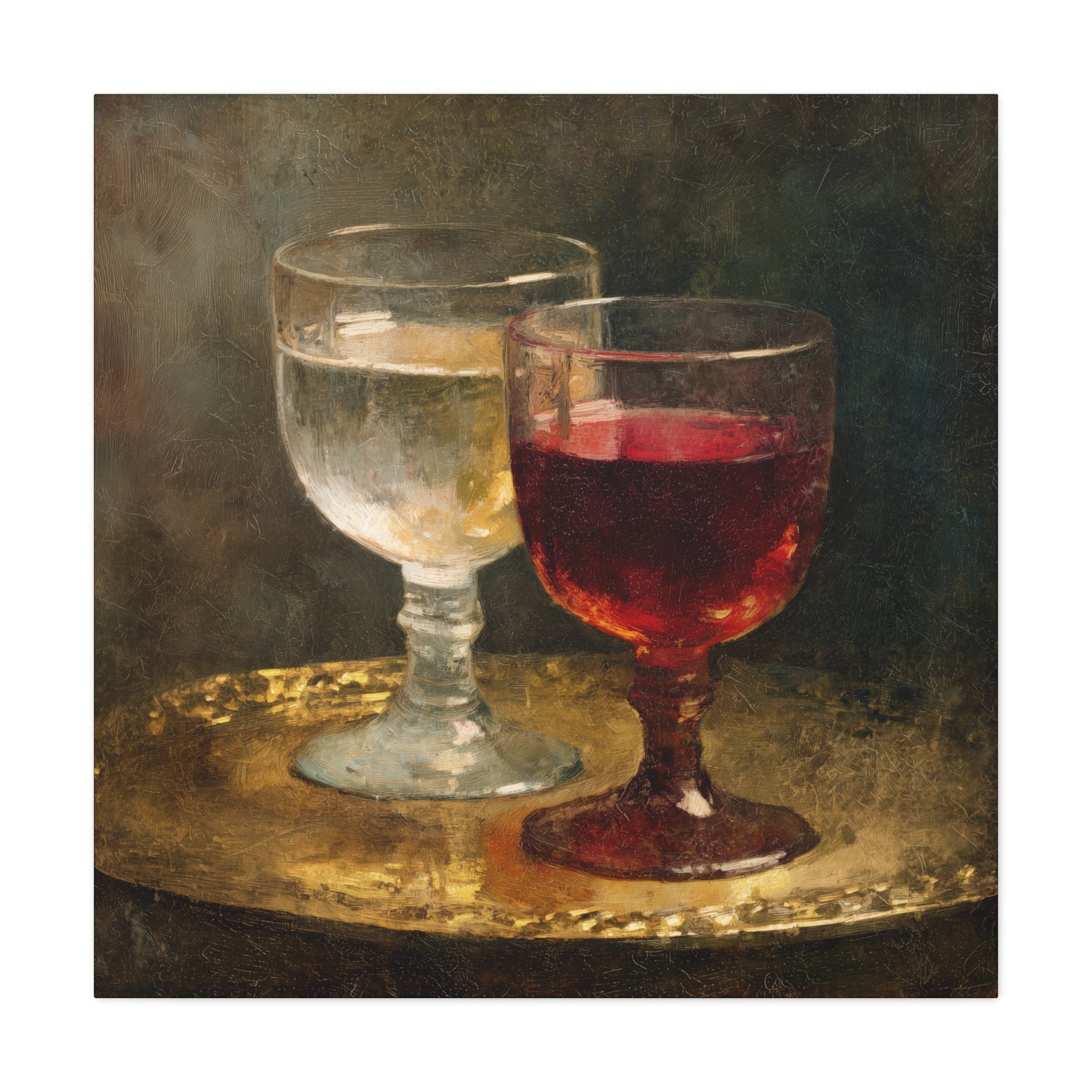 Cana and the Miracle of Abundance - Water into Wine - Gallery Wrapped Canvas - Print - Religious Art for your Home - Catholic Art Print
