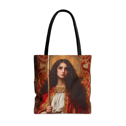 Saint Adela of Normandy Tote Bag - Large Medium Small Faith Art Bag - Re usable Tote Purse - Double Sided - Catholic Art Bag