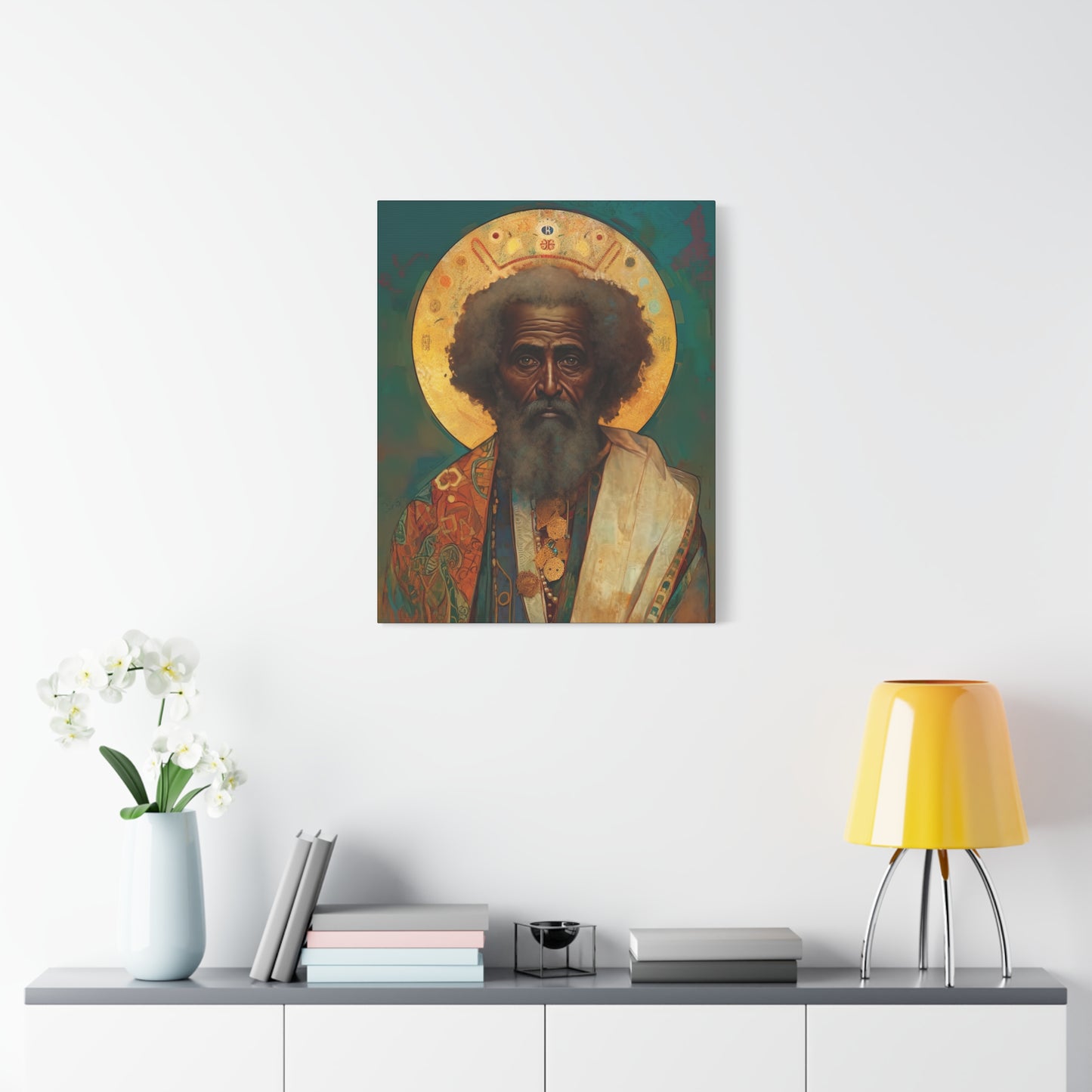 Saint Moses - Museum Wrapped Canvas - Sanctified Souls Print - Religious Art for your Home